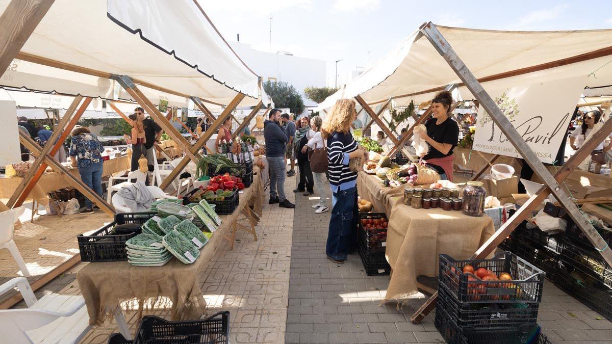 Imagen de archivo de una feria ecológica en Sant Jordi