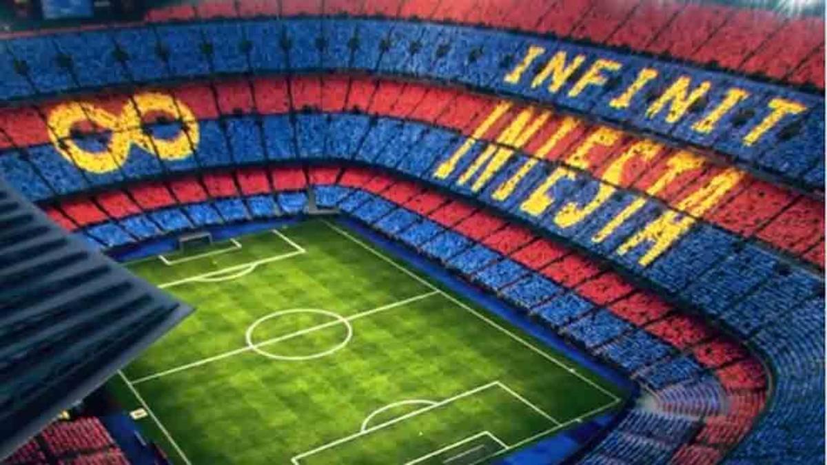 Así será el mosaico dedicado a Iniesta