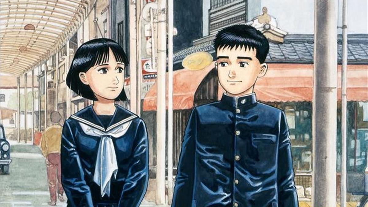 Fragmento de la portada de 'Barrio lejano', de Jiro Taniguchi.