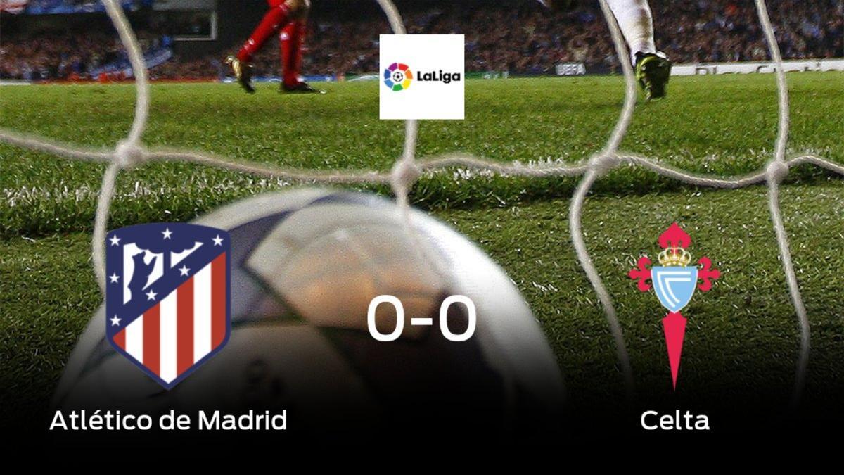Un punto para cada uno en el Atlético de Madrid-Celta (0-0)