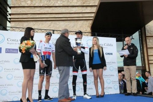 Llegada a Lorca de la Vuelta Ciclista a Murcia y entrega de premios