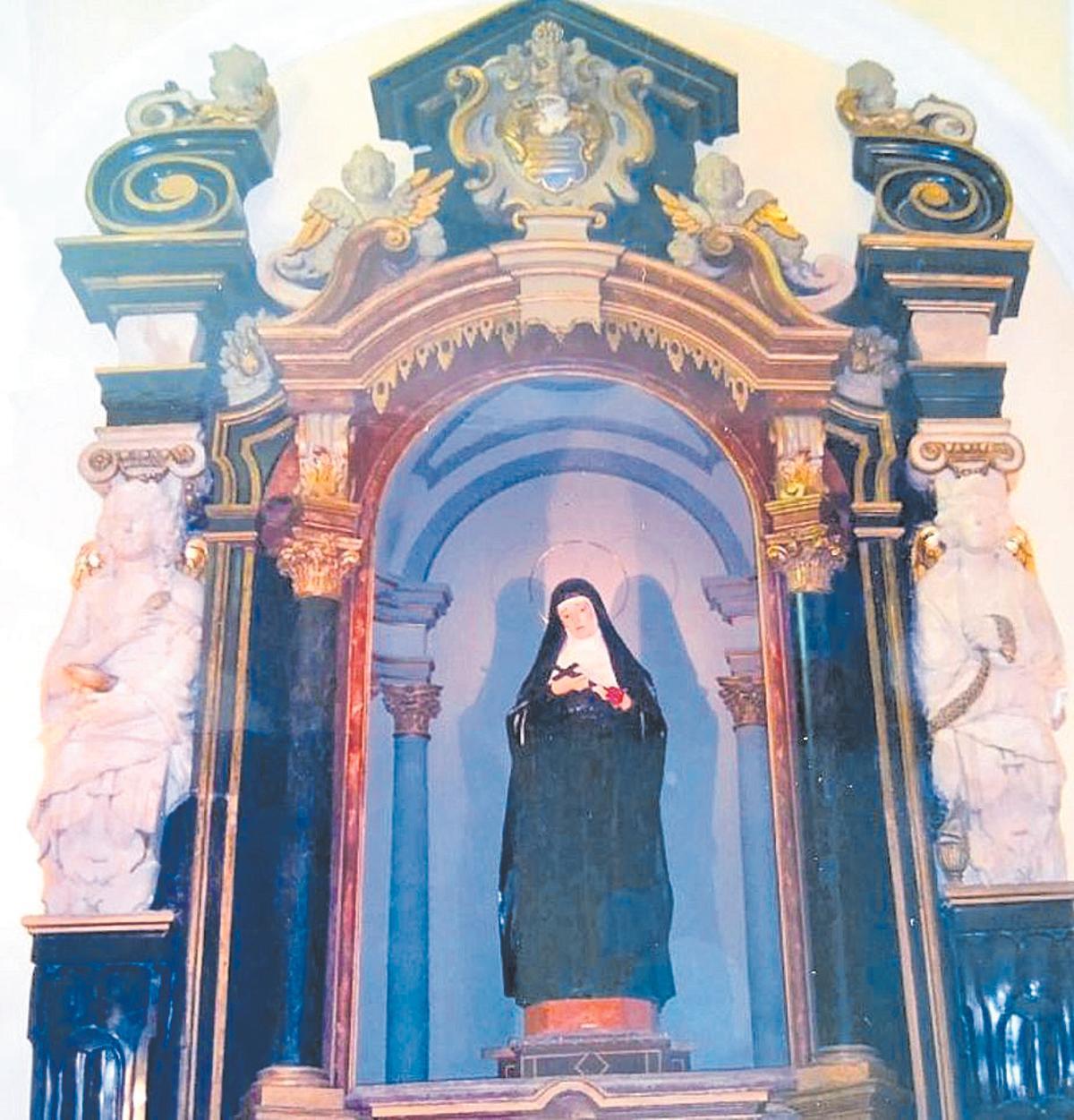 Capilla de Santa Rita, en la iglesia de San Agustín.