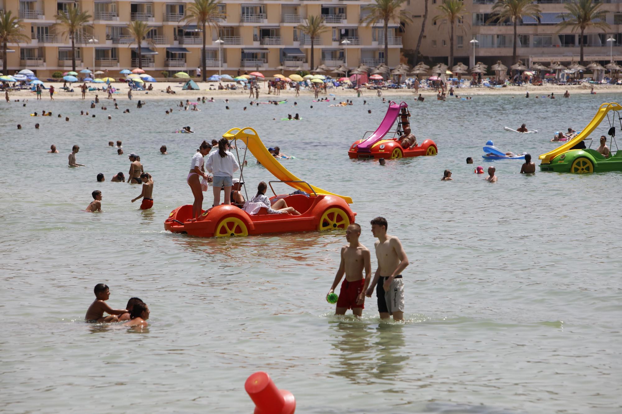 Sommer in Peguera: So genießen die Mallorca-Urlauber das Leben am beliebten Badestrand