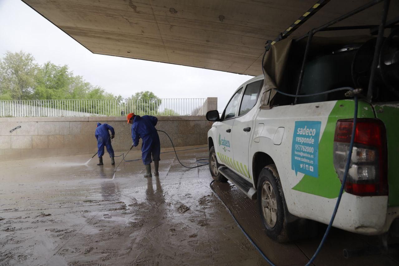 Sadeco culmina la limpieza de las zonas alcanzadas por el río