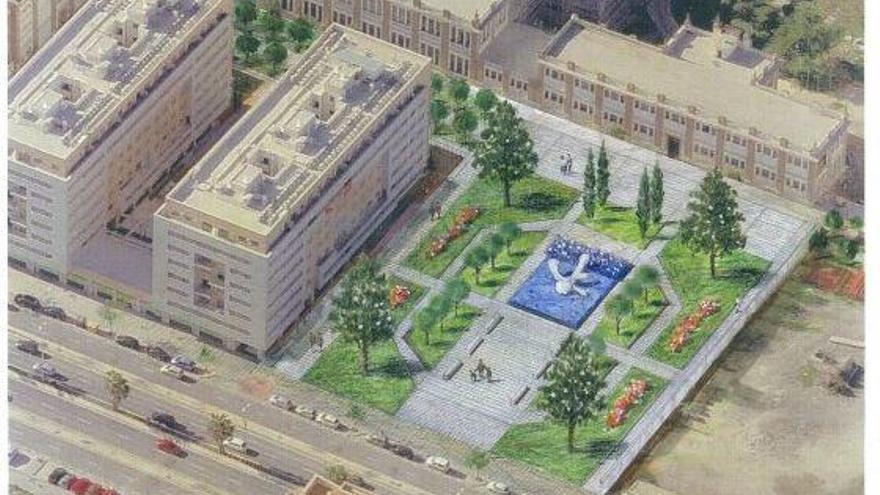 Proyecto de la nueva plaza prevista junto a Tabacalera.