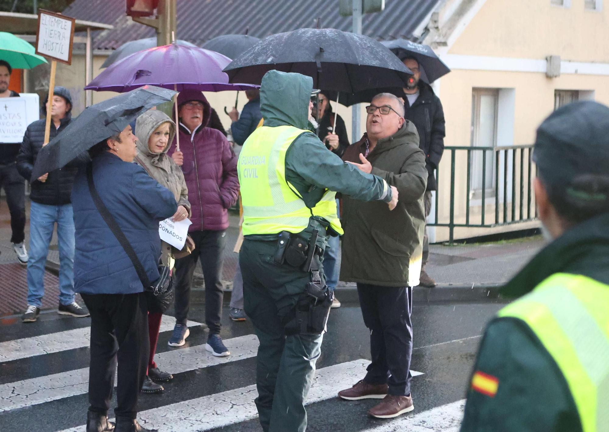 Protesta en O Temple pidiendo más pistas y parques