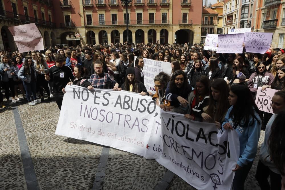 Manifestación en Gijón.