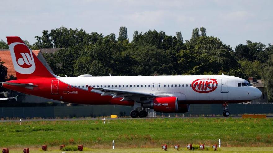 Un avión de la extinta aerolínea Niki.