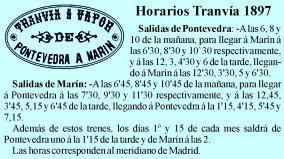 Horario tranvía Marín