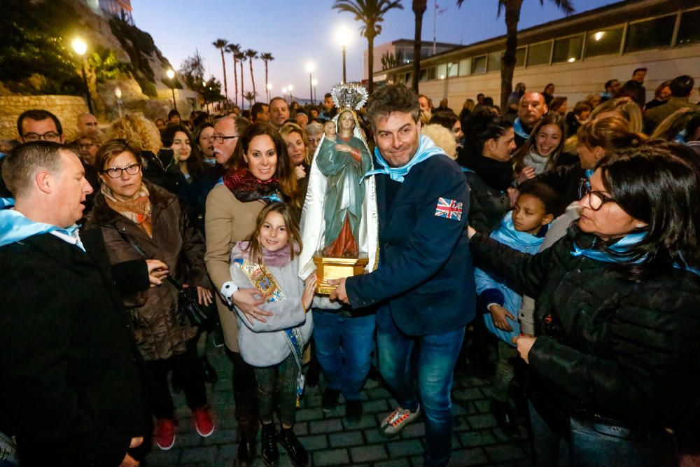 Benidorm celebra la procesión de El Alba de la Virgen del Sufragio