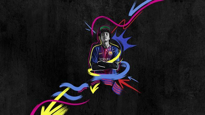 La imagen de la nueva camiseta del Barça en un aficionado