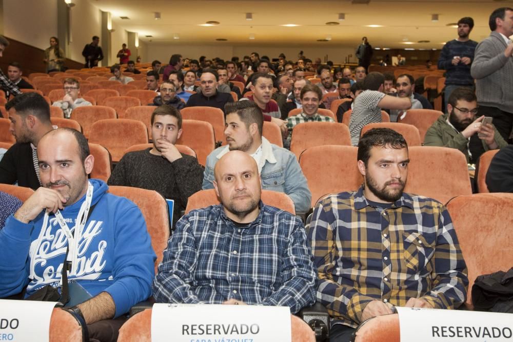 Paco Jémez, en una conferencia en A Coruña