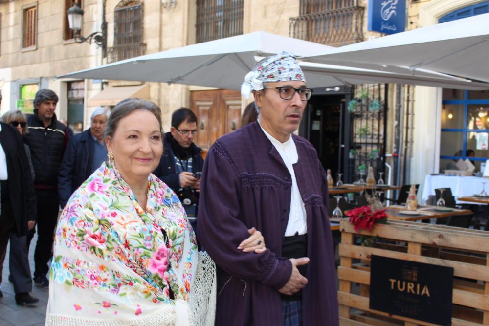 Fiesta fallera decimonónica para celebrar el aniversario del Patrimonio