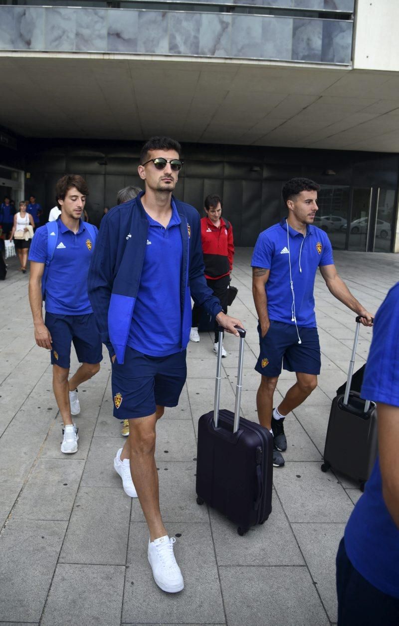 Llegada del Real Zaragoza desde Almería