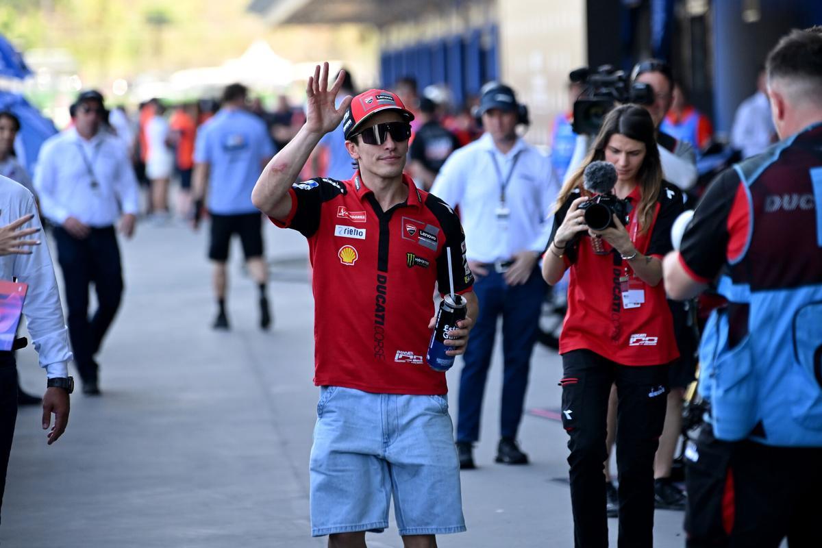 Marc Márquez durante el GP de Tailandia de 2026