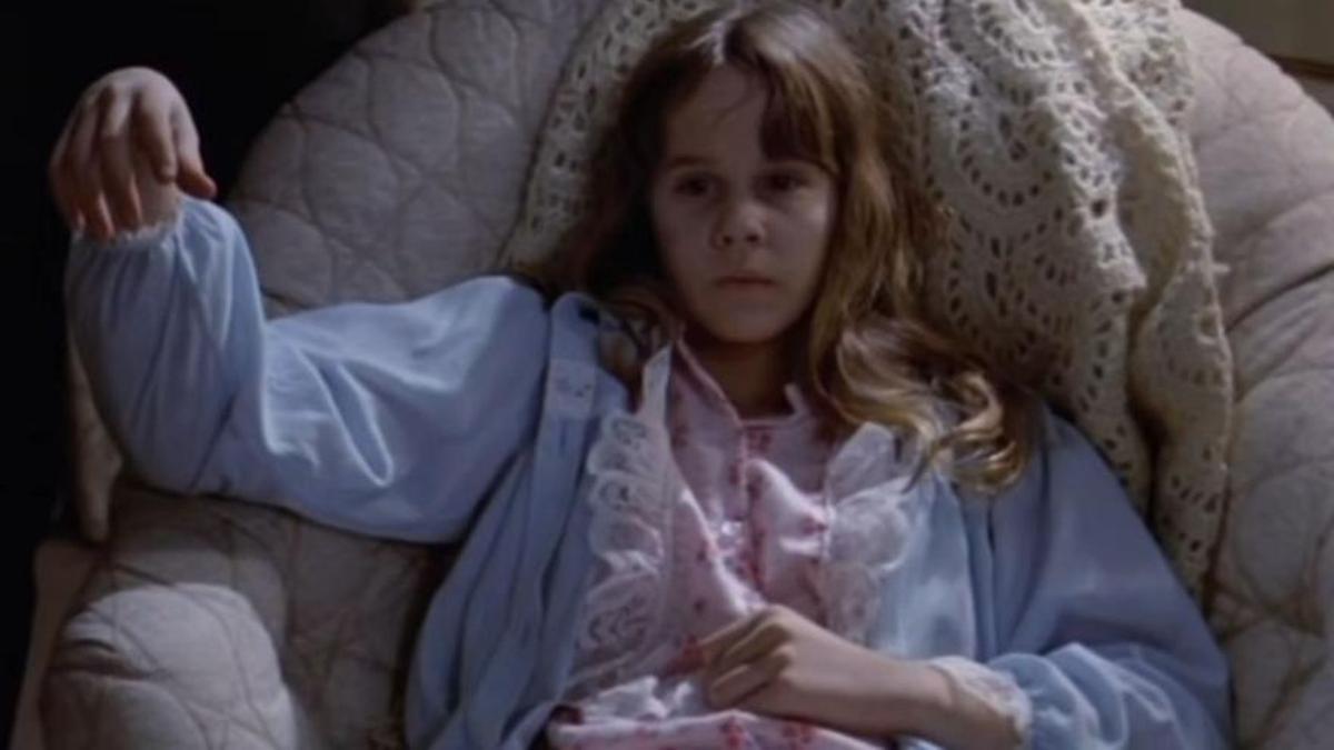 La niña protagonista en 'El Exorcista'.