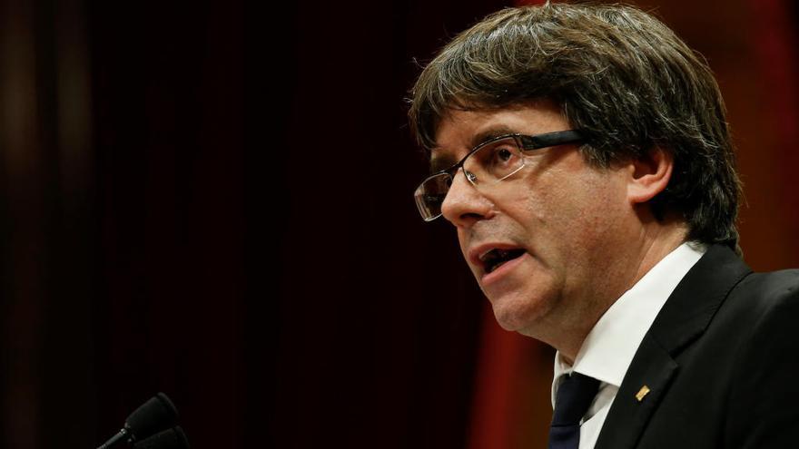 La declaración de Puigdemont, en diez frases