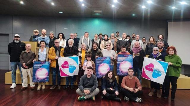 Participantes no plenario de Queremos Galego que se celebrou o xoves en Vilagarcía.