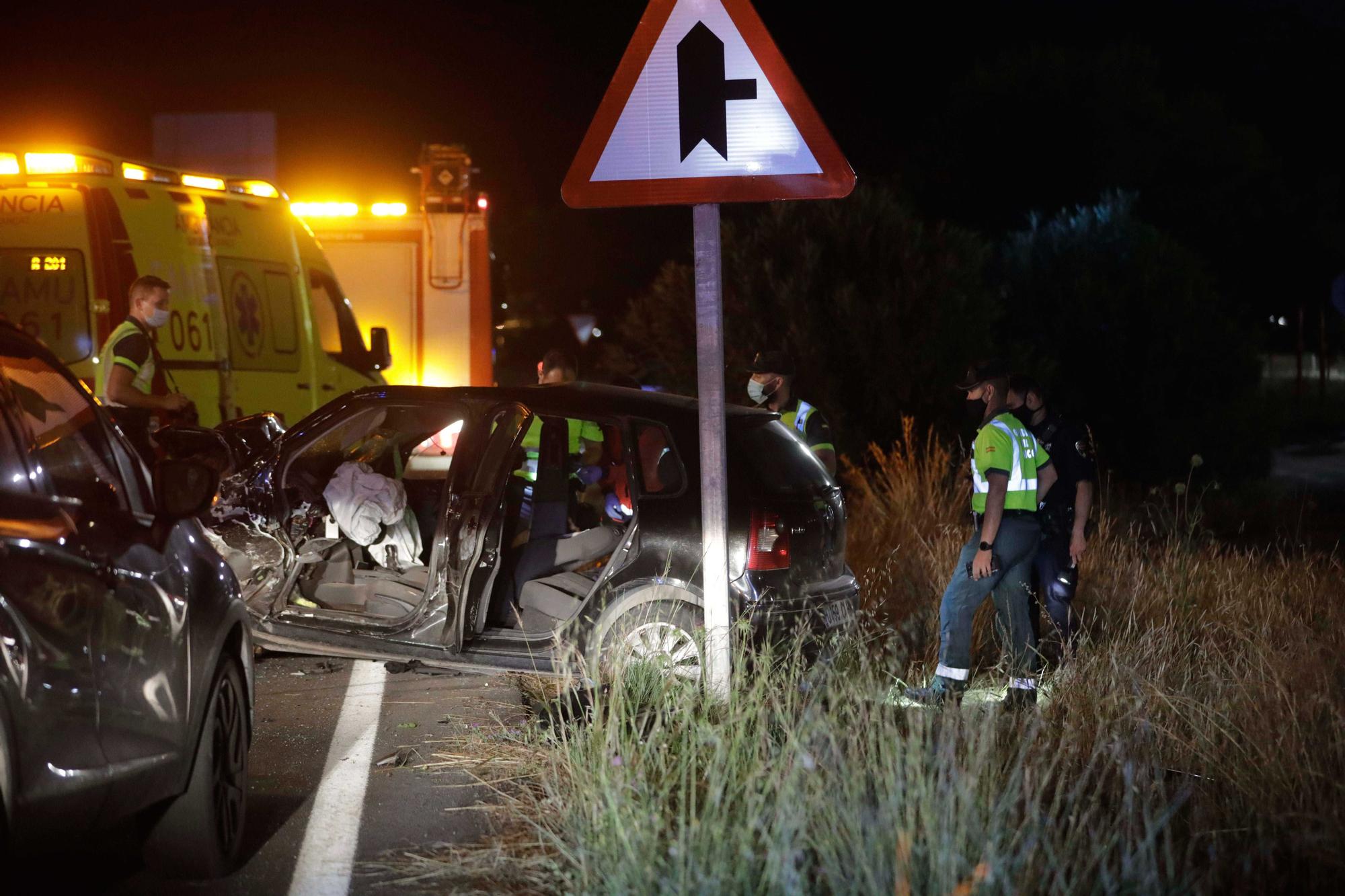 Mueren dos motoristas en un accidente de tráfico en Palma