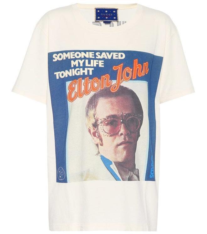 Camiseta de Gucci con el rostro de Elton John. Precio: 390 euros