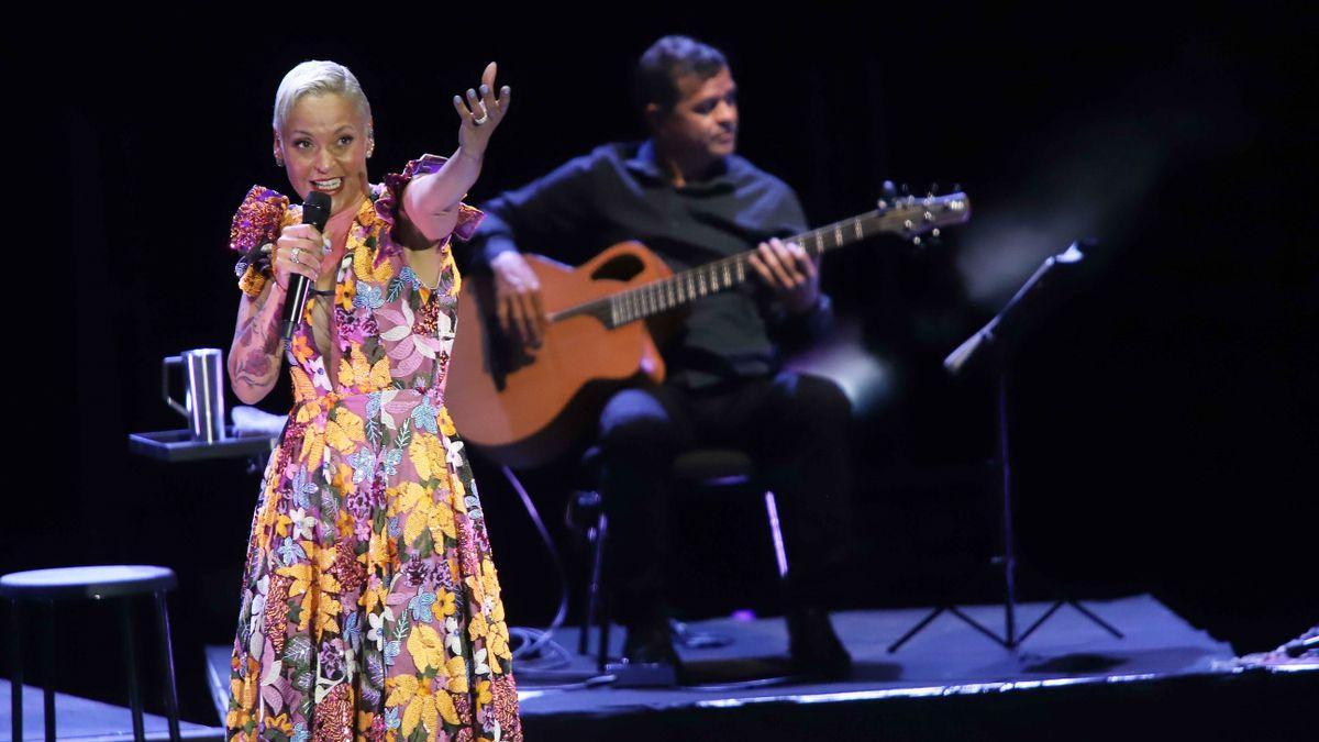 Mariza, en una imagen de su concierto en Córdoba, donde presentó su espectáculo ‘Mariza canta a Amália’.