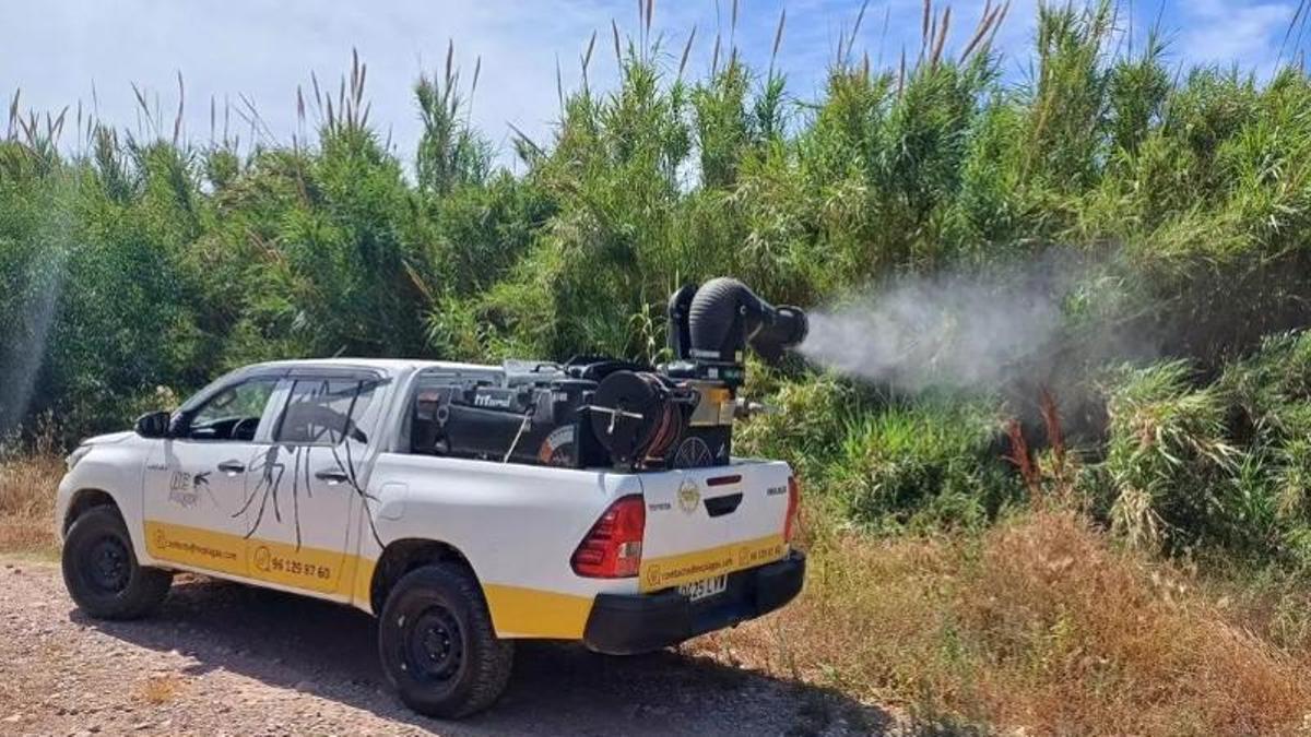 Termonebulizador que ya se usó en Canet el año pasado.