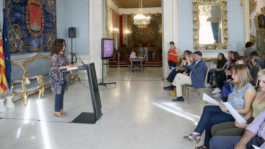 Lectura del Tirant Lo Blanc esta mañana en el Salón Azul