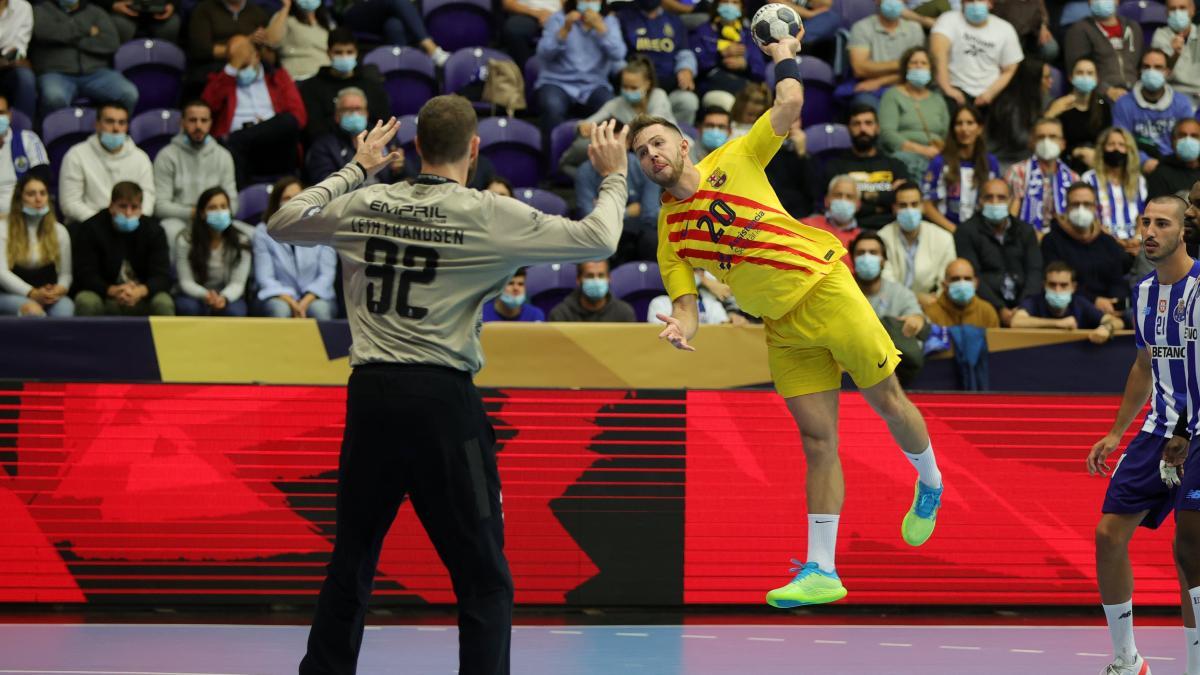 Aleix Gómez fue el máximo goleador del Barça ante el Porto