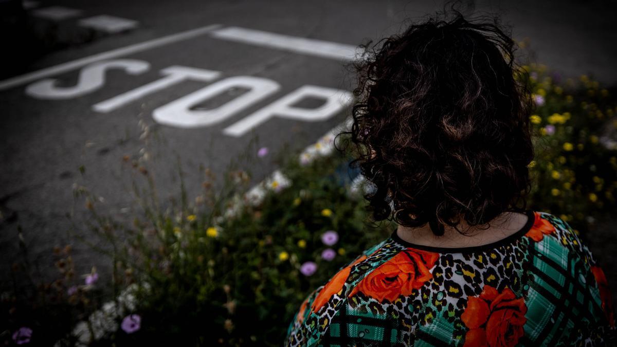 Paloma, una víctima de violencia.