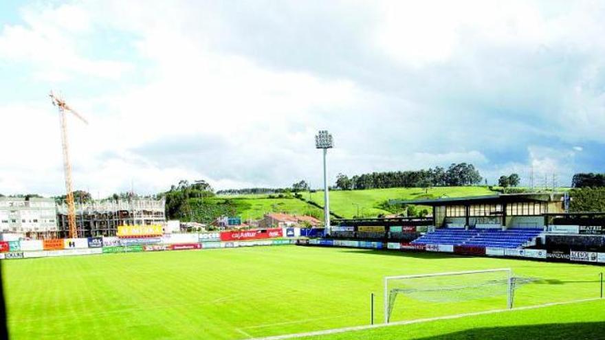 Vista del campo de fútbol de Miramar.