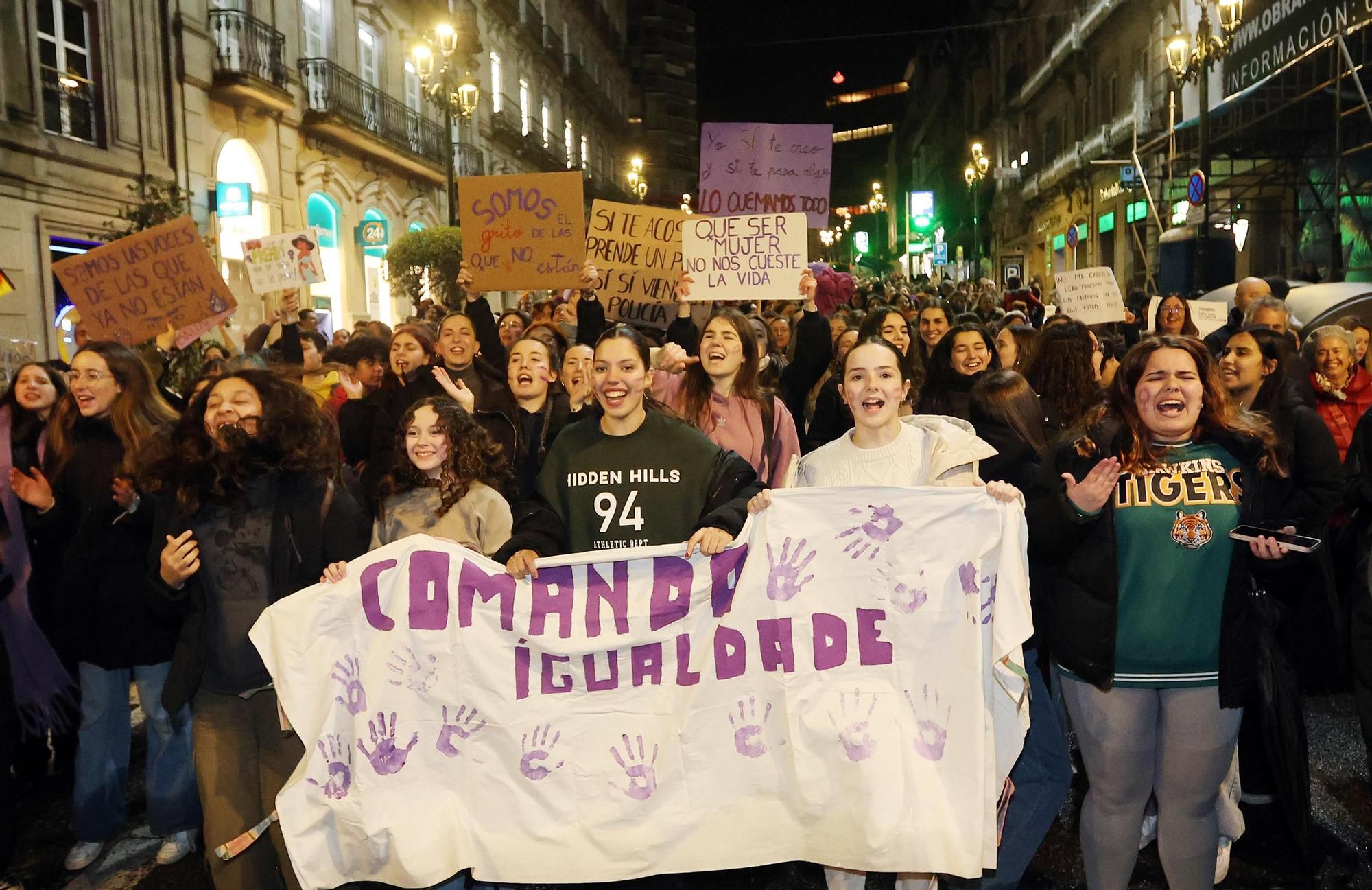 Las imágenes del 8M en Vigo