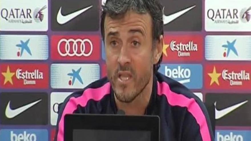 Luis Enrique: “Como perdamos o empatemos, volverá la fiesta”