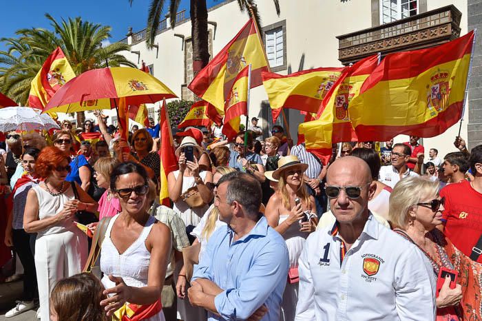 Concentración por la unidad de España, en la ...