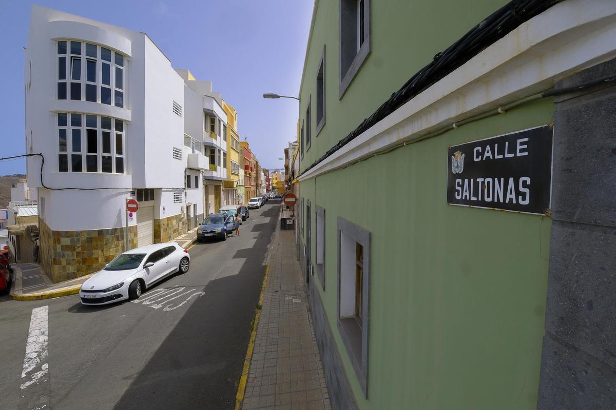 Calle Saltonas, en el barrio de San Roque
