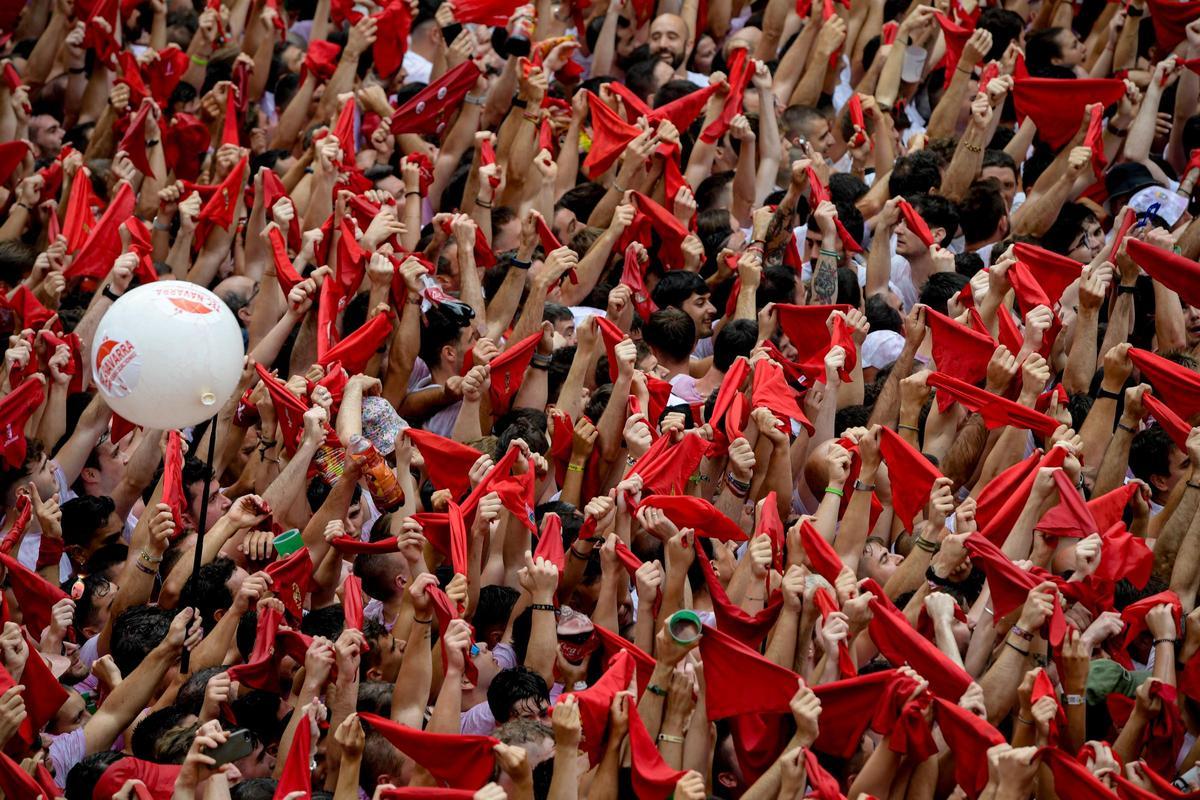 El chupinazo de los Sanfermines 2023, en imágenes