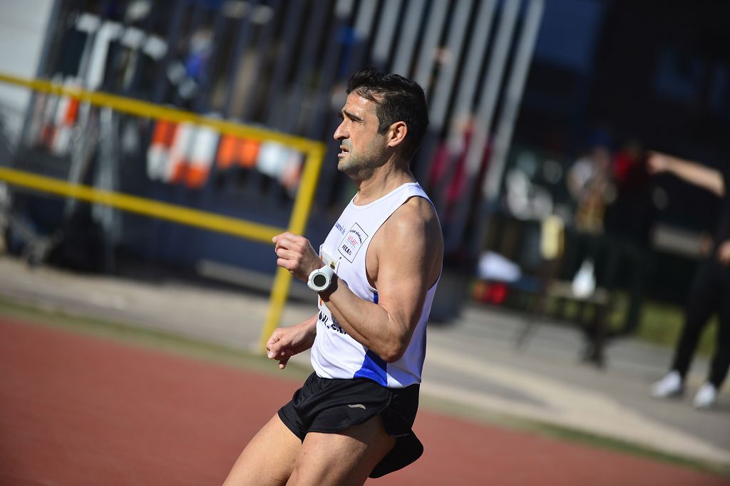 Atletismo nacional Máster sábado en la pista de Atletismo de Cartagena