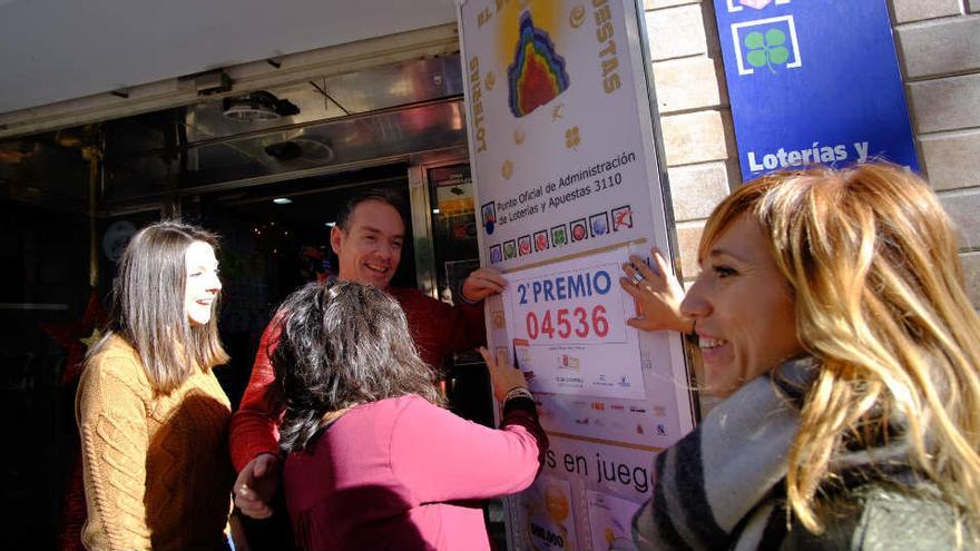 Administración de Villena donde se ha vendido un décimo del segundo premio de la lotería de Navidad