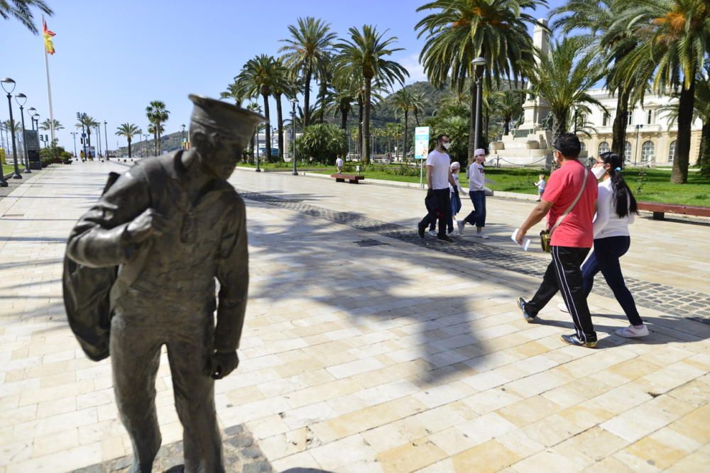 Así ha sido el primer día de desconfinamiento para los niños de Cartagena