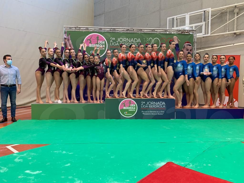 Segunda fase de la Liga Iberdrola de gimnasia artística en Gijón