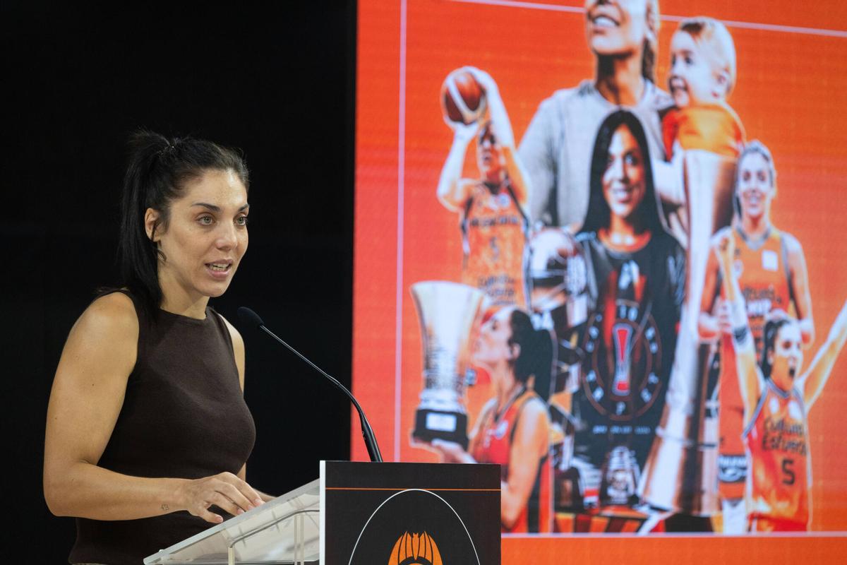 Valencia. VLC SPD. Cristina Ouviña, se despide tras seis temporadas como jugadora de Valencia Basket, Roig Arena