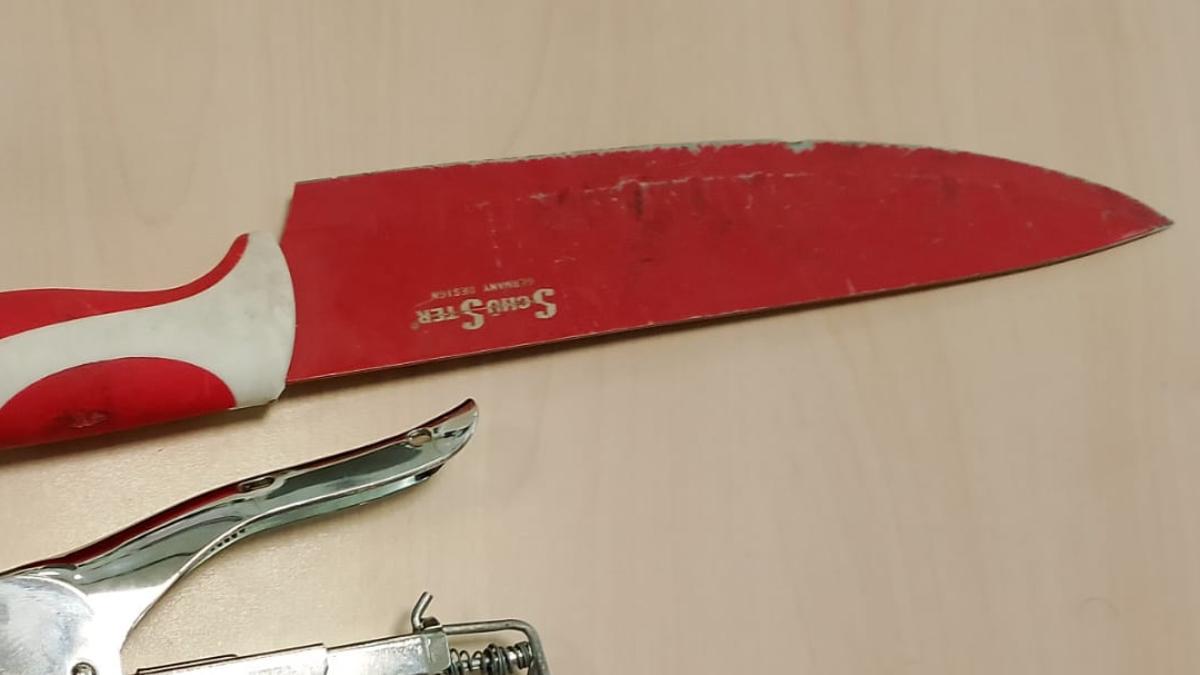 Cuchillo intervenido por la Policía
