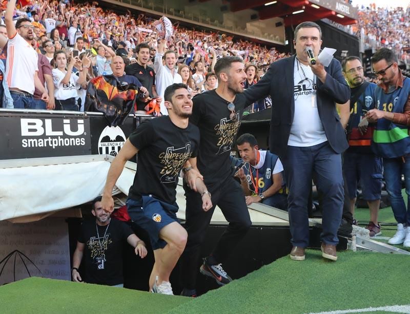 Celebración del Valencia CF campeón de Copa