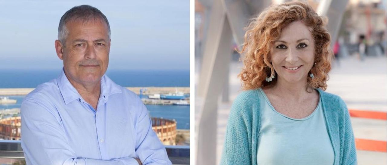 Los protagonistas de esta surrealista historia: José Chaler (PSPV-PSOE) y Anna Fibla (TSV).