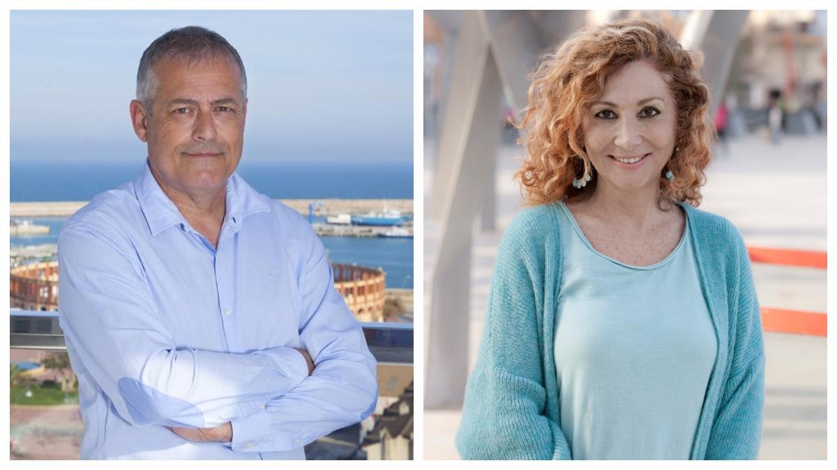 Los protagonistas de esta surrealista historia: José Chaler (PSPV-PSOE) y Anna Fibla (TSV).