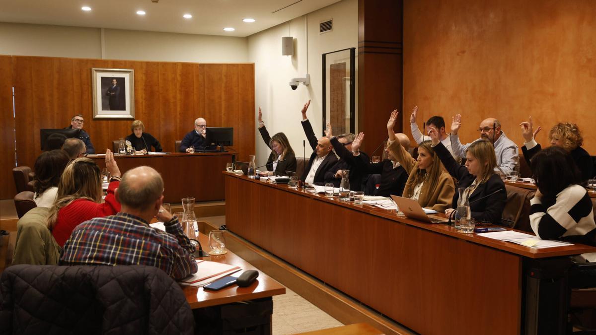 Votación en el Pleno del pasado mes de enero.