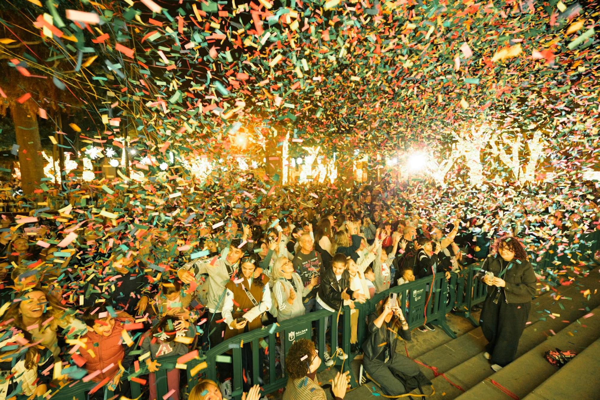 Gáldar brilla en su encendido navideño