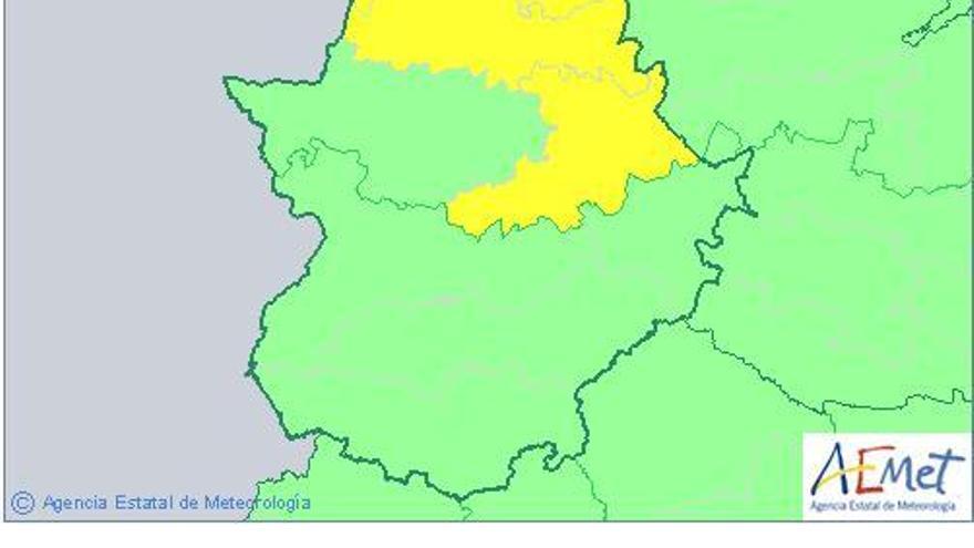 El norte y el este de Cáceres estarán en alerta por tormentas este domingo