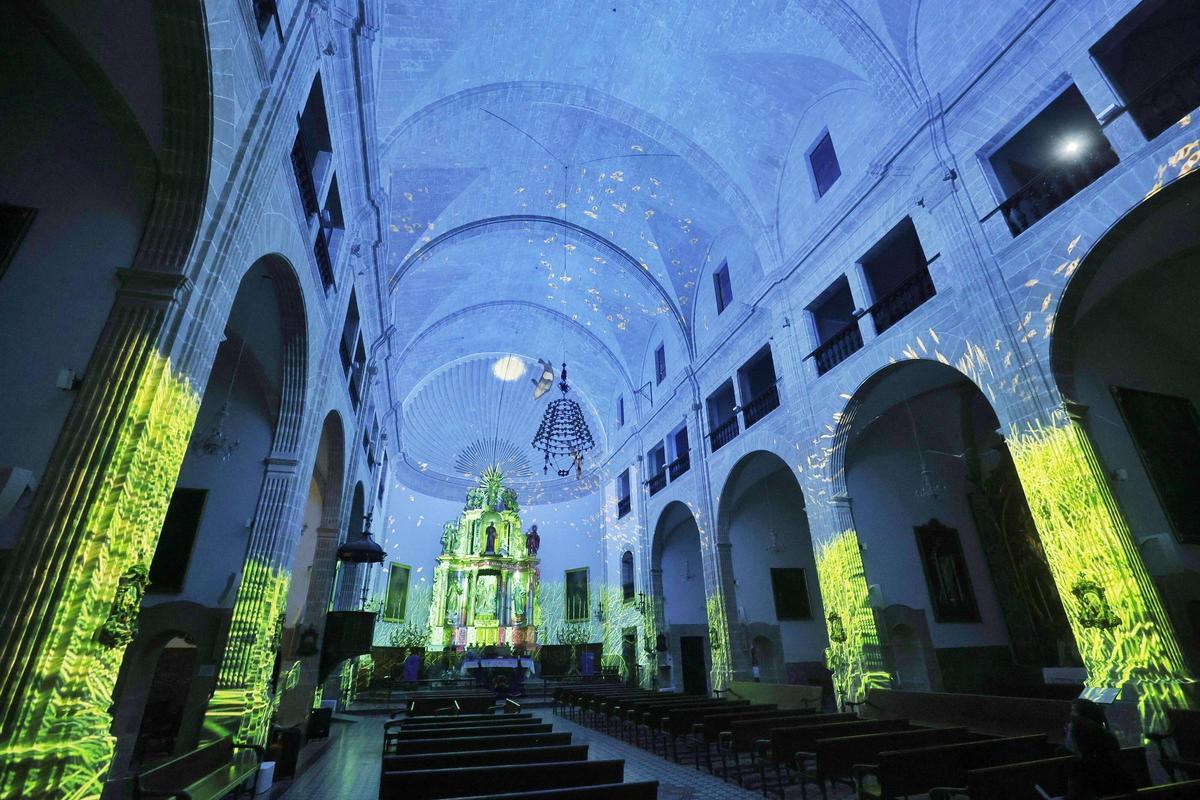 Ein Moment innerhalb der 25-minütigen Lichtshow.