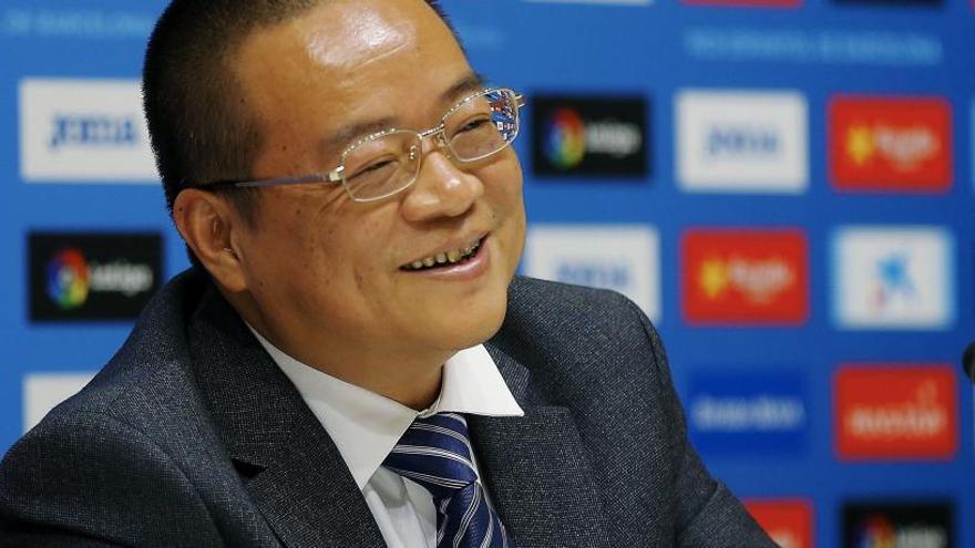 El president de l&#039;Espanyol CHen Yangsheng.