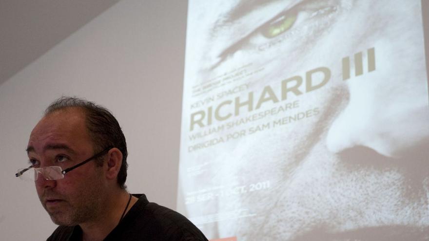 Natalio Grueso, durante la presentación del estreno en España de «Richard III», en 2011.  | MARA VILLAMUZA